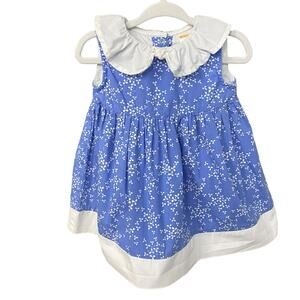 Gymboree Blue Dress with White Collar 6-12 months